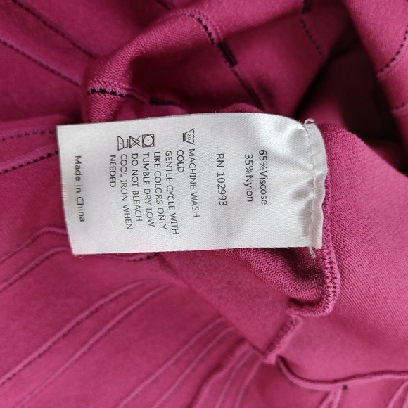 Prabal Gurung Women Striped Off Shoulder Dress Size 0 Knit Long Sleeve Preppy - Picture 9 of 14